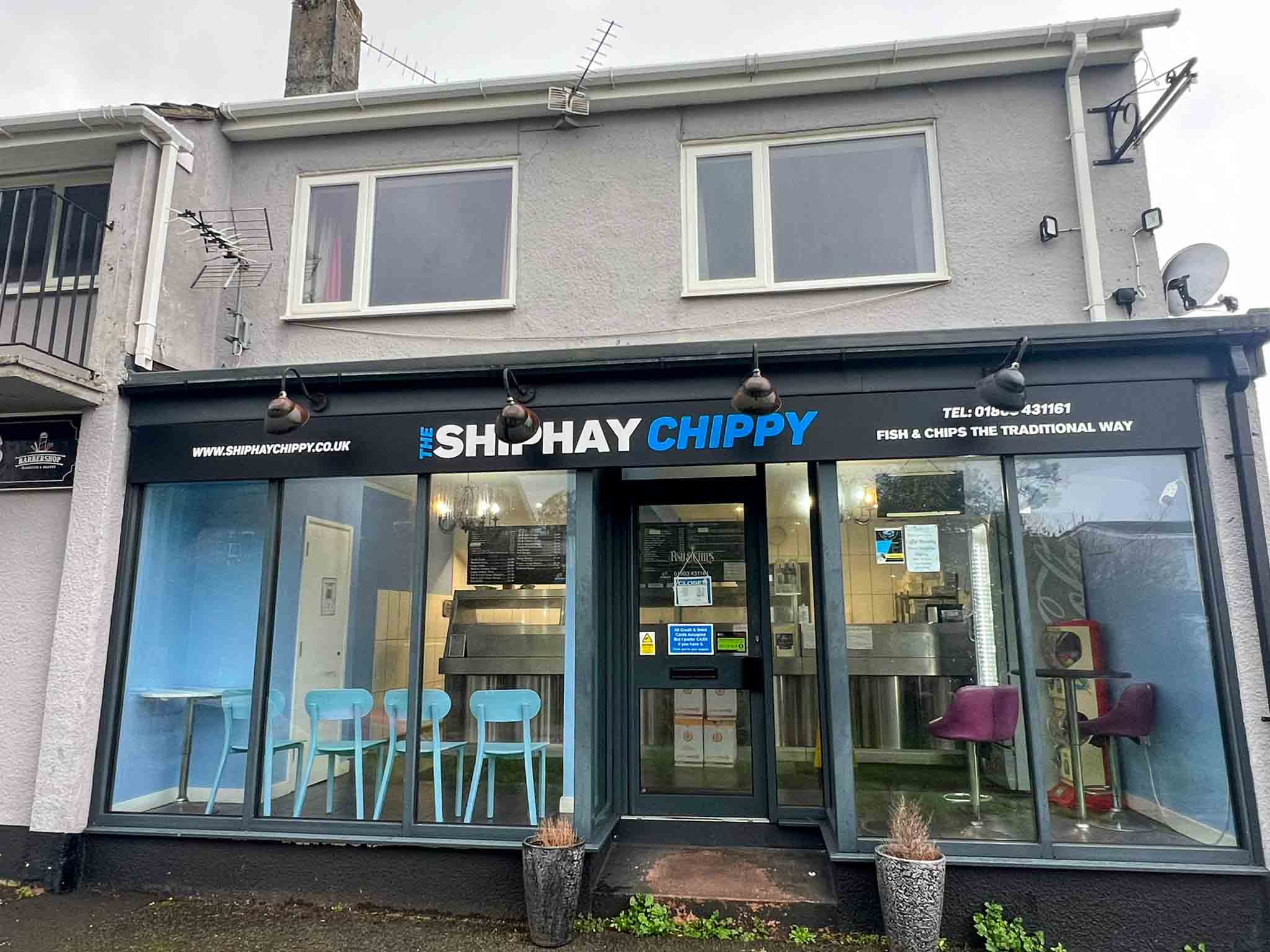 A successful Fish & Chip shop with accommodation for sale