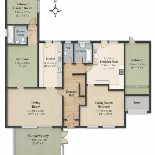 Holiday flat for sale in Swanage, Dorset - Immaculate Home with Income, Granny annex / letting unit or larger family home.
