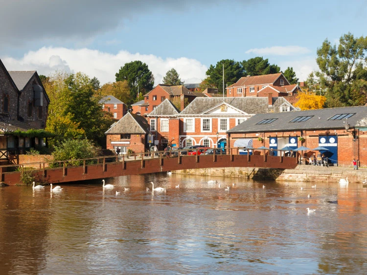 Exeter Quayside in Devon, UK