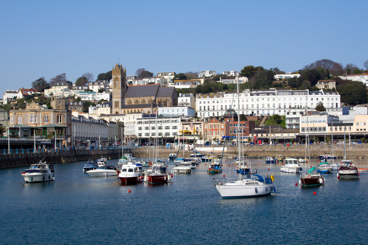 The inner harbour at Torquay, Devon, UK