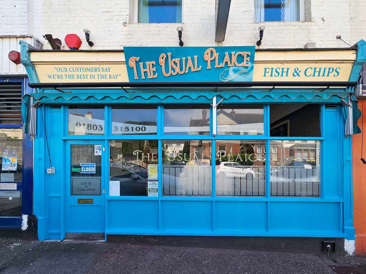 A superbly positioned and exceptionally well-presented fish and chip shop