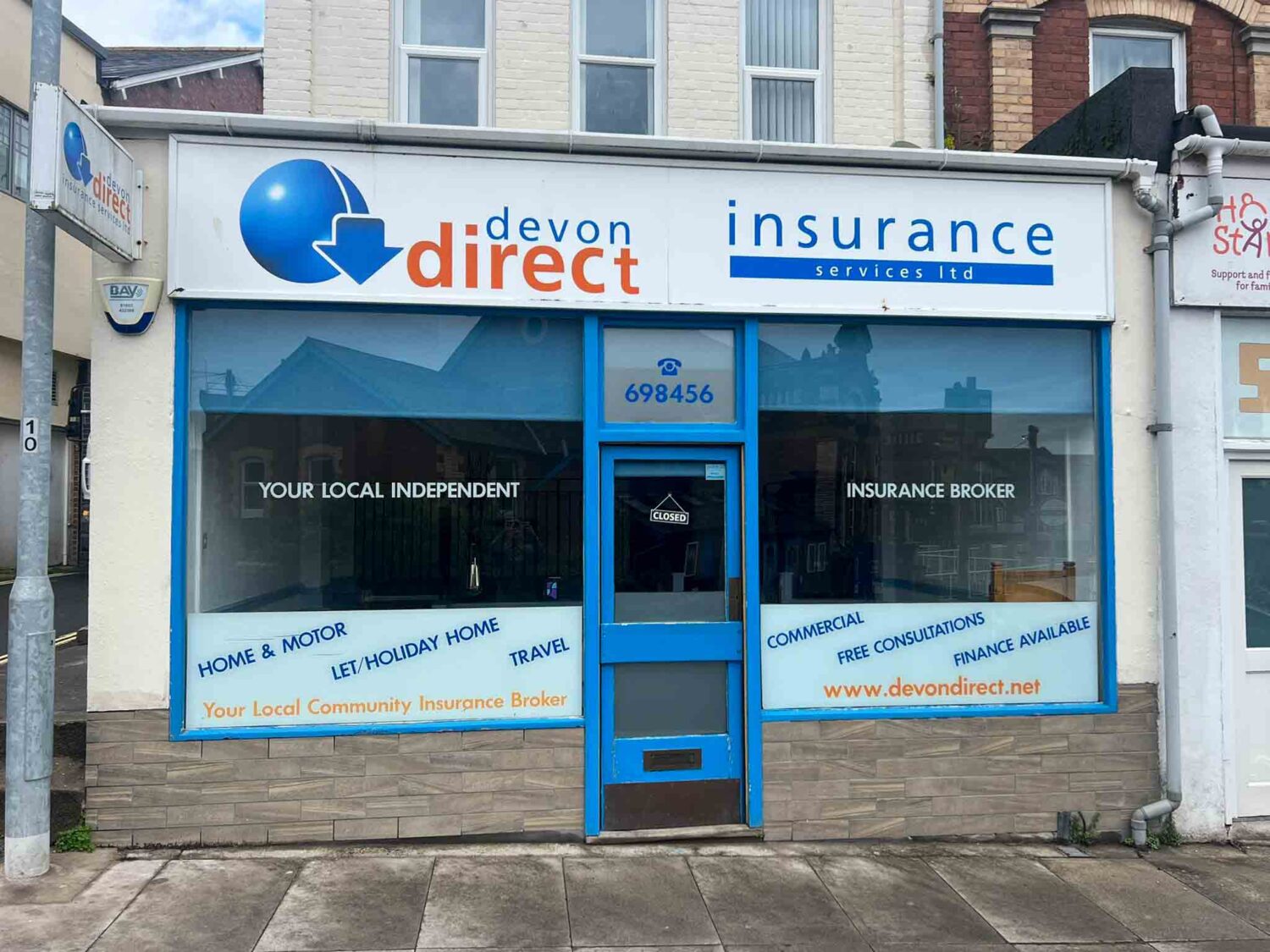 Retail store for sale in Paignton, Devon - A Large Retail/Office with One/Two Bed Accommodation Included
