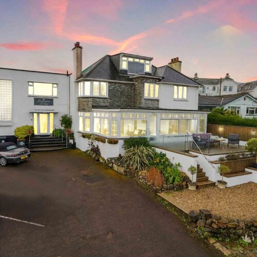 Hotel for sale in Carbis Bay, Cornwall - A beautifully presented detached 9-bedroom en-suite guest house