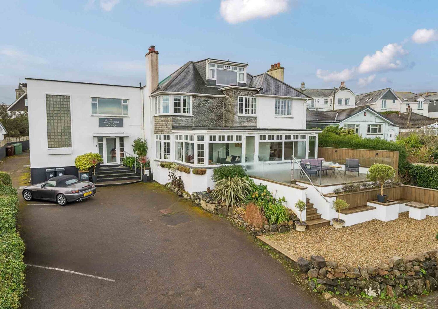 Hotel for sale in Carbis Bay, Cornwall - A beautifully presented detached 9-bedroom en-suite guest house