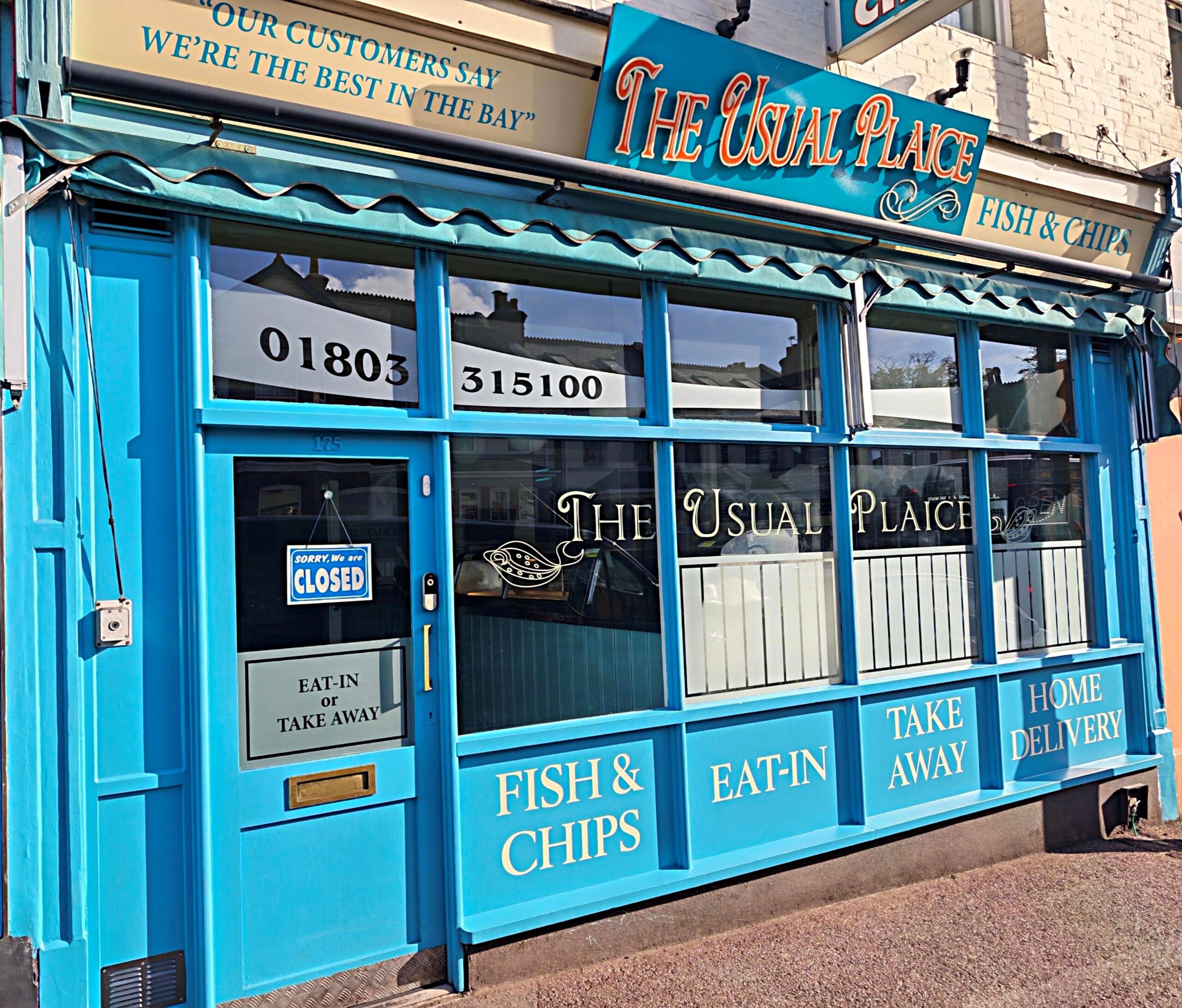 A superbly positioned and exceptionally well-presented fish and chip shop